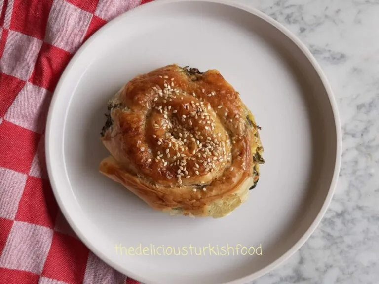 Traditional Rose Börek with Spinach and Feta