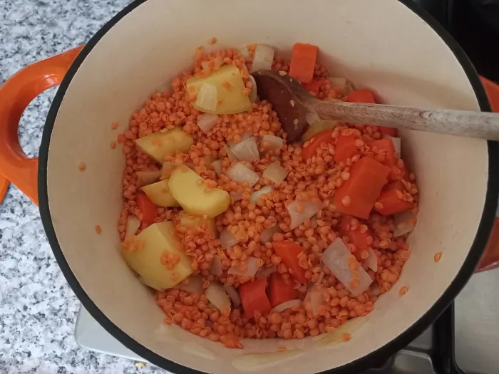 Add the lentils